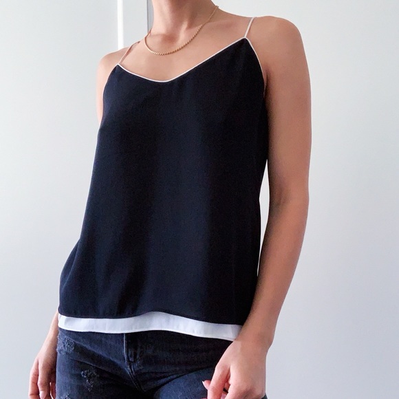 3️⃣for$25 Lord & Taylor two-tone cami blouse 🔲🔳▪️ - Picture 2 of 9